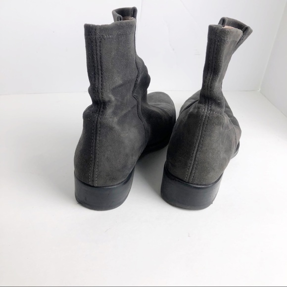 Stuart Weitzman gray suede 5050 mid calf boots - Picture 3 of 5